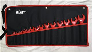 WIHA 14 PIECE INSULATED OPEN END WRENCH SET - SAE